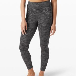 Lululemon 🍋 Wunder Under Hi Rise Gray Pattern